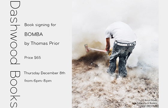 Thomas Prior's "Bomba" book signing