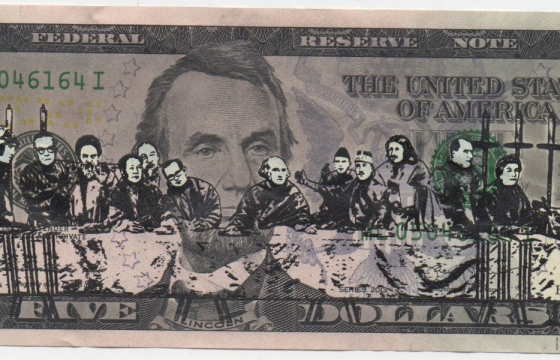 "Cash is King II": Charity Show Features Works of Art Executed on Banknotes @ Saatchi, London