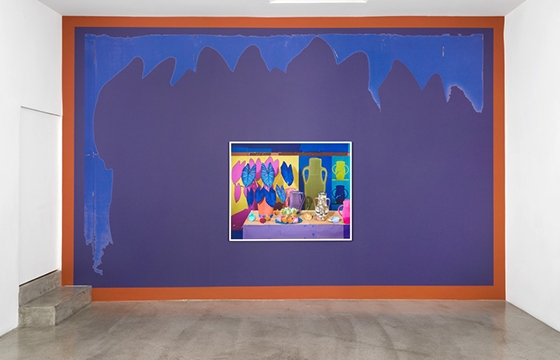 Daniel Gordon integrates expanded screen shot murals with exhibition of new work