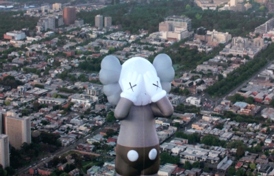 While the Art World Headed to Miami, There was a KAWS: HOLIDAY Hot Air Balloon in Melbourne image