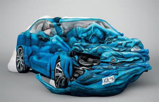 Best of 2012: Car Crash of Bodies Sculpture image