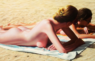 Hilo Chen's Hyperreal Paintings Harken To a Dreamy, Distant World of Leisure and Social Interaction image