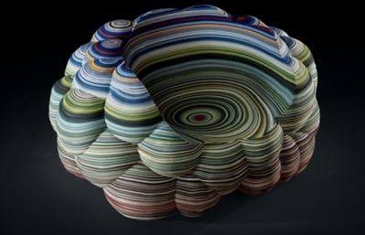 Richard Hutten's Colorful Stacked Fabric Chair image