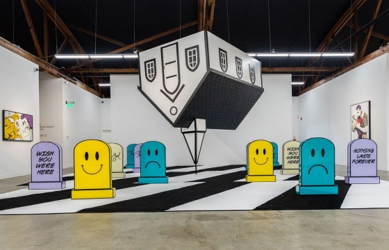 D*Face Returns To LA, Marries People, Has An Opening, Paints Two Murals @ Corey Helford Gallery