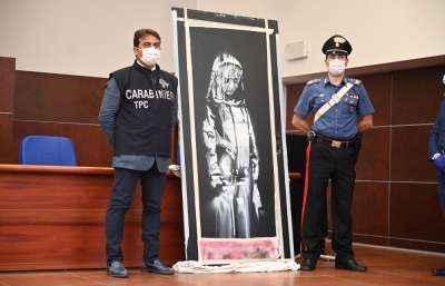 6 Arrested in the Banksy Bataclan Mural Theft in France image