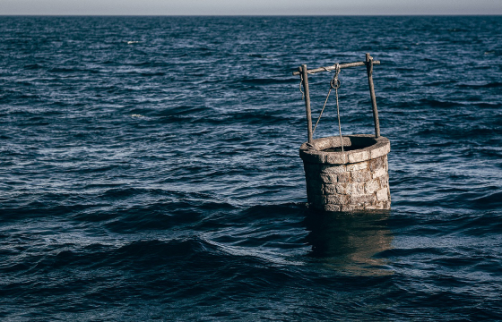 Pejac Installs A Stone Water Well in The High Seas