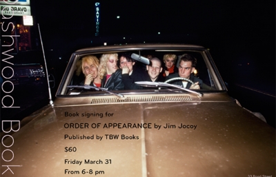 Jim Jocoy's "Order of Appearance" book singing