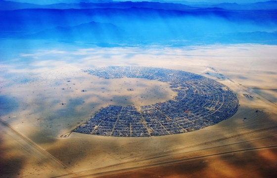 Burning Man From Above: "Compass of the Ephemeral: Aerial Photography of Black Rock City"