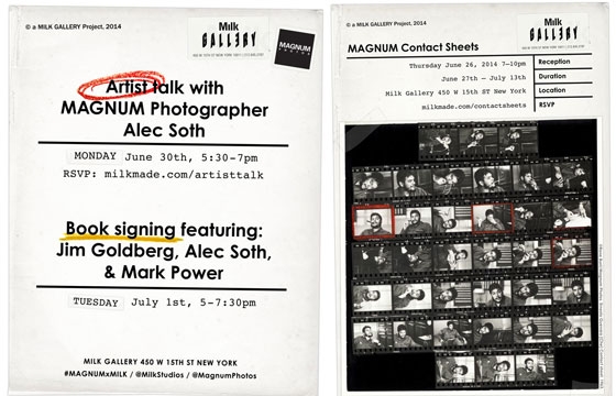 "Magnum Contact Sheets" @ Milk Gallery