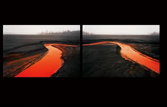 Edward Burtynksy observes the vast changes in landscapes due to industrial work and manufacturing