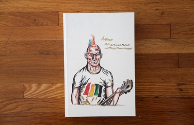 A look inside "Raymond Pettibon: Homo Americanus" published by David Zwirner