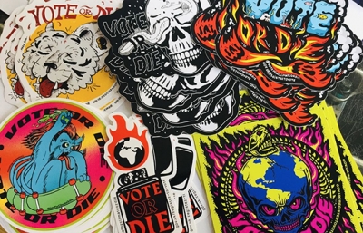 Vote For Climate Or Die: Artists Lead Sticker Campaign Ahead of UK Elections