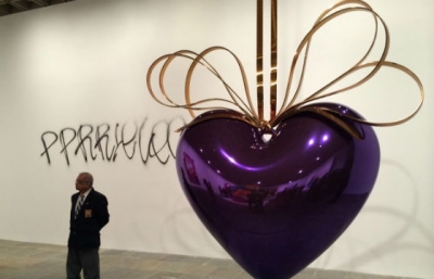 Koons Exhibit Tagged, McCarthy Sculpture Deflated