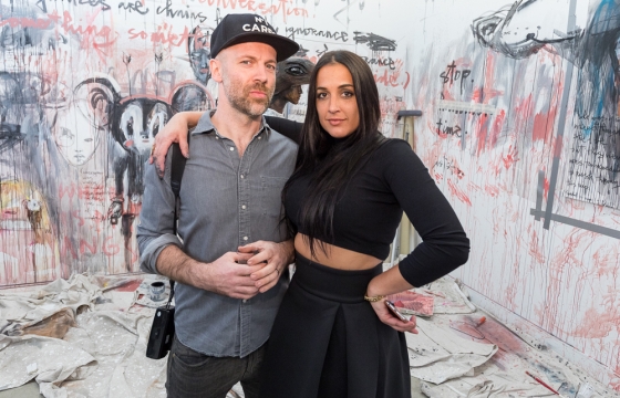 Video Interview and Recap of Herakut's New Show and Mural @ Corey Helford Gallery