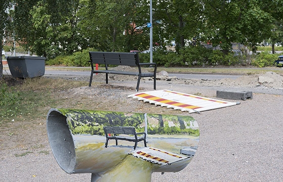 Juan Rivas Continues Painting in Place in Finland