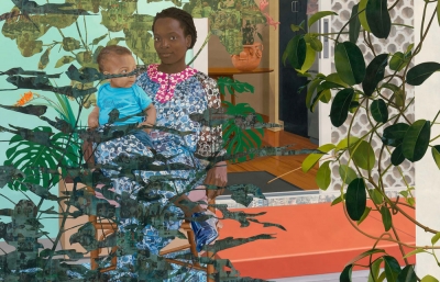 Njideka Akunyili Crosby: Coming Back to See Through, Again @ David Zwirner, Los Angeles