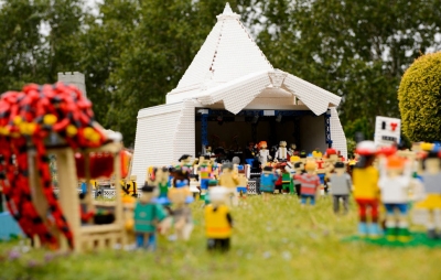 Glastonbury Festival as LEGOS