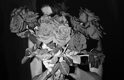 Black and White Paintings by Rebecca Adams image