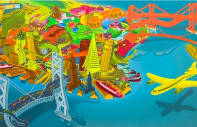 A Look Into Peter Saul's "San Francisco" image