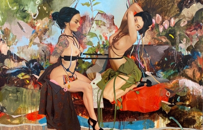 IMUGI: Soey Milk and Kent Williams Balance Ethereal and Erotic Works @ Evoke Contemporary, Santa Fe image